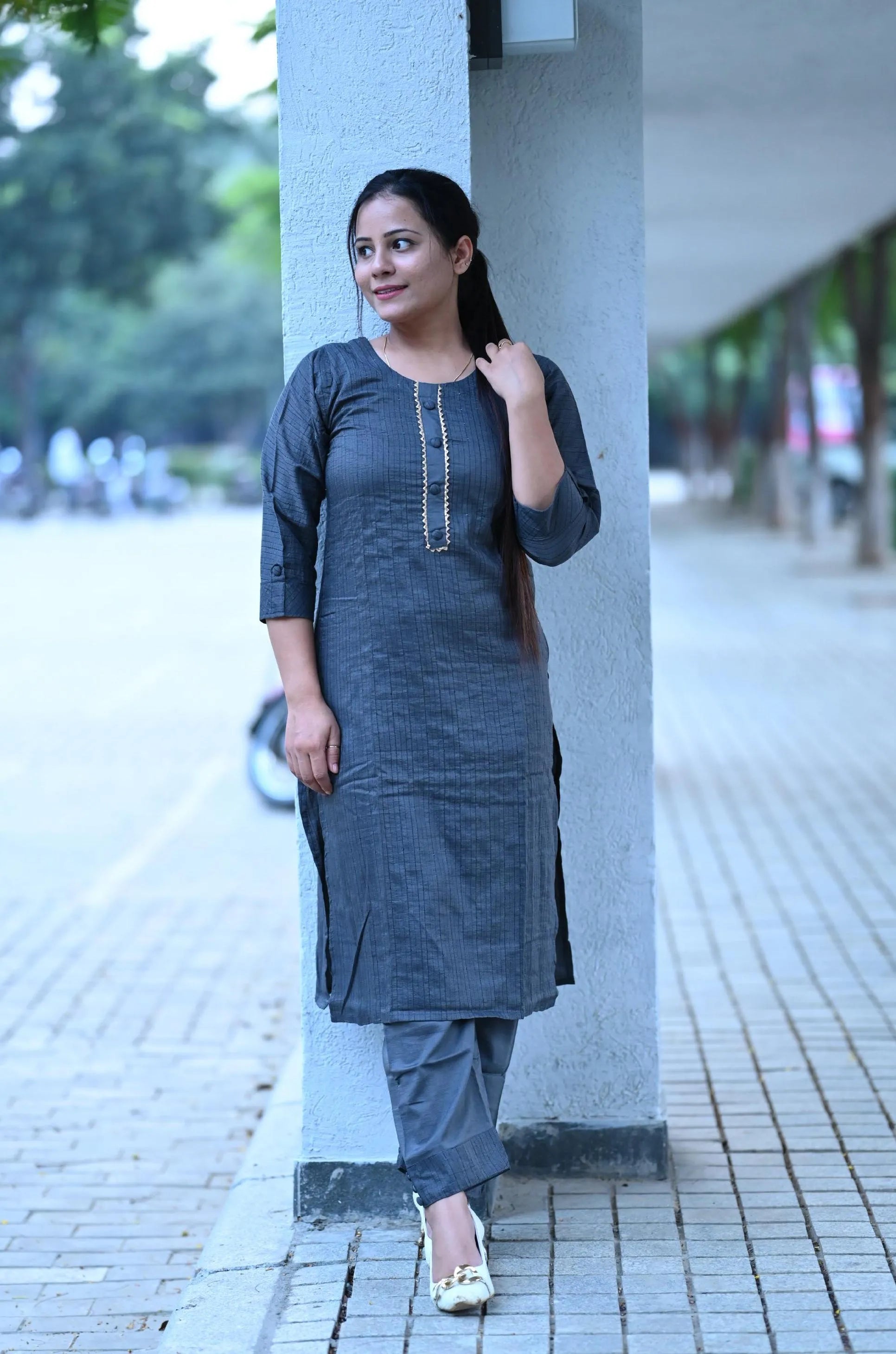 Silk kurti set