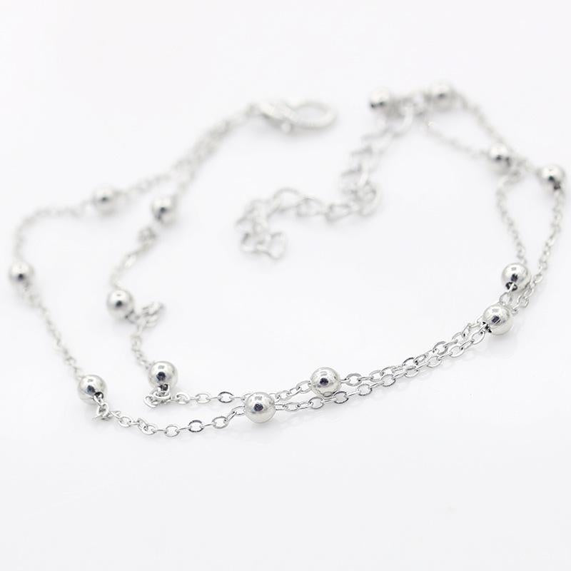 Fashion Ball Alloy Plating No Inlaid Women's Anklet - view 3