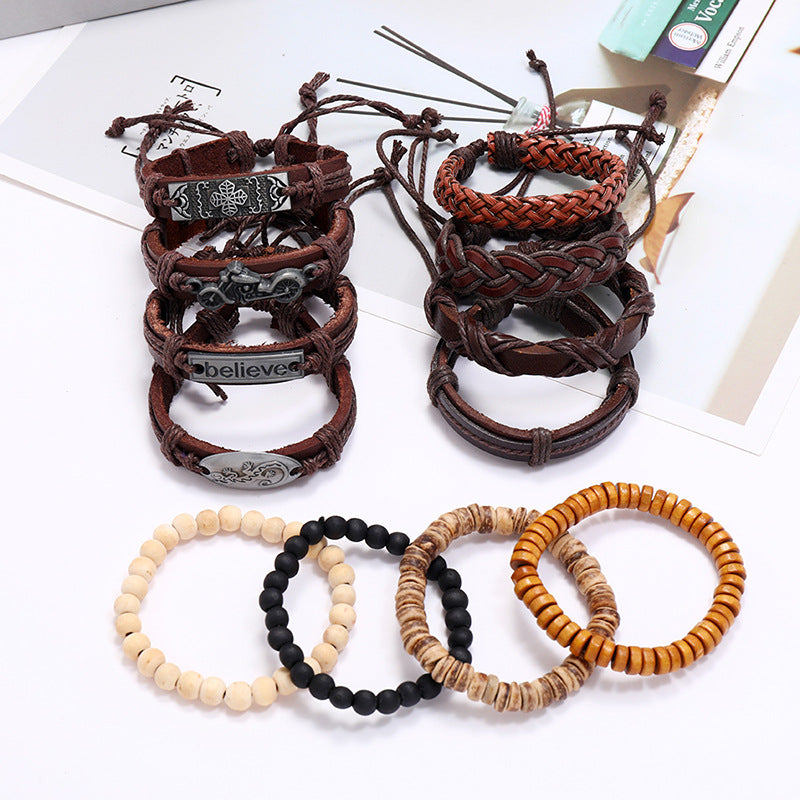 Fashion Geometric No Inlaid Men's Bracelets Men Beaded Bracelets - view 3