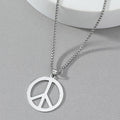Fashion Stainless Steel Plating Men's Necklace - front view