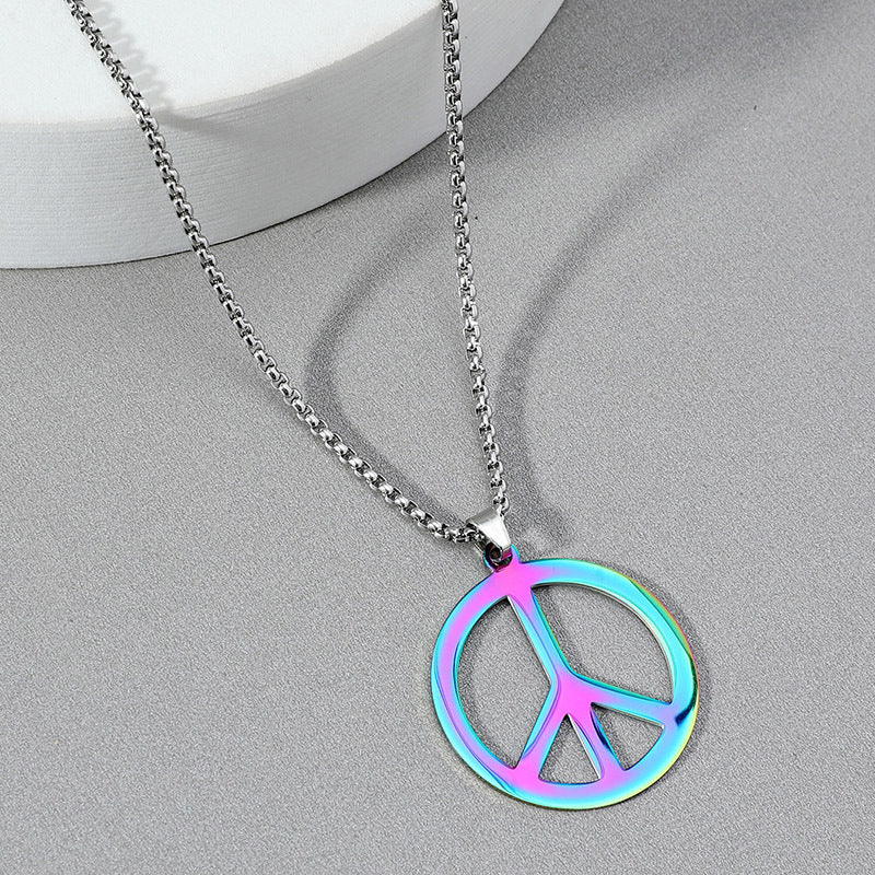 Fashion Stainless Steel Plating Men's Necklace - view 2