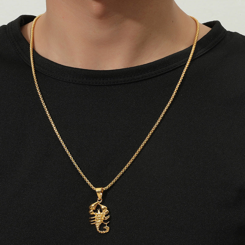Fashion Alloy Plating Men'S Necklace - front view