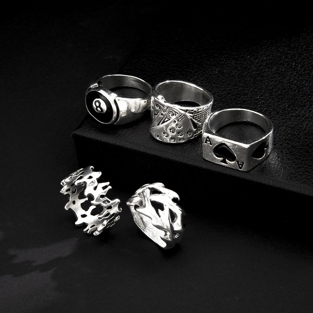 Retro Alloy Men'S Ring Sets - view 2