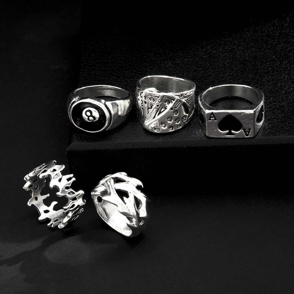 Retro Alloy Men'S Ring Sets - view 3