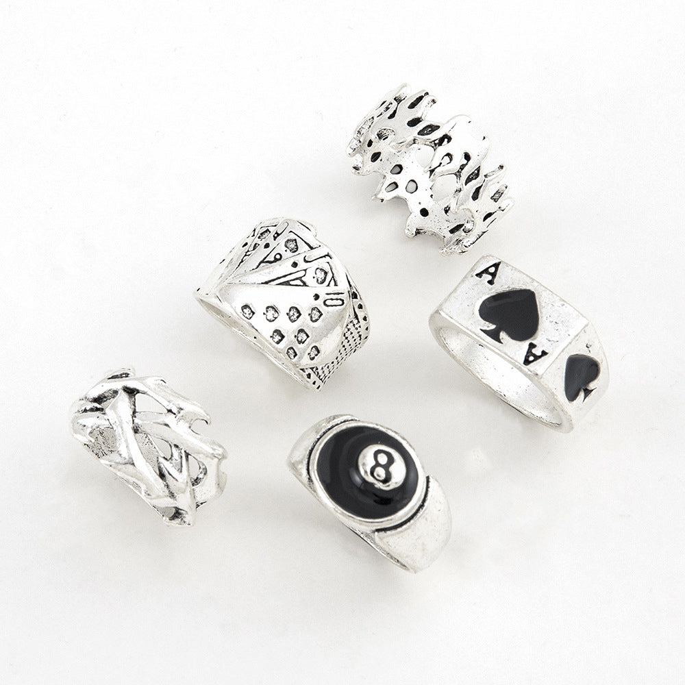Retro Alloy Men'S Ring Sets - view 4