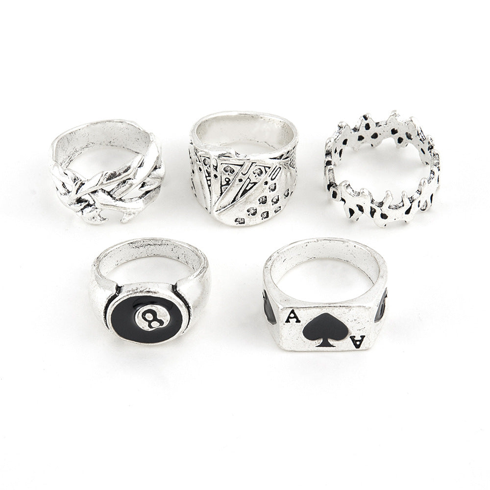 Retro Alloy Men'S Ring Sets - view 5