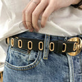 Belt Women's Punching Decoration Casual Jeans Suit Belt Women's Dress Belt Skirt - front view