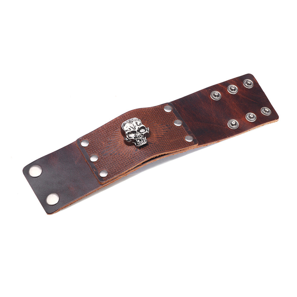 Fashion Skull No Inlaid Men'S Bracelets - view 5