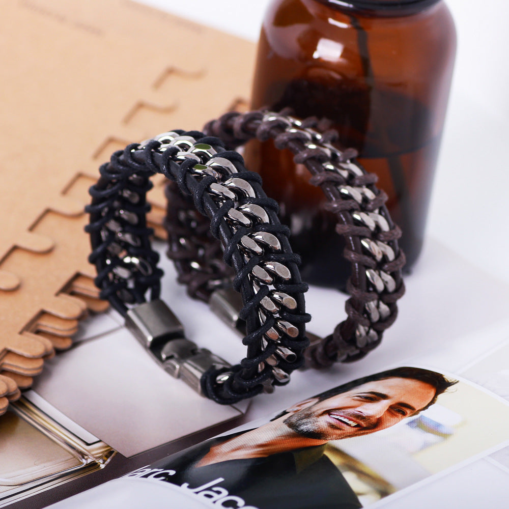 Heart Men's Bracelets Men Cord & Leather Bracelets - view 4