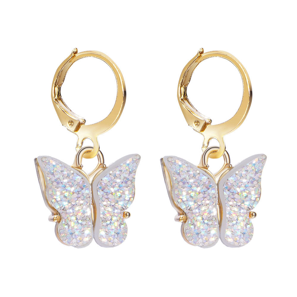 Unisex Fashion Geometric Butterfly Alloy Artificial Pearls Earrings Drop Earrings - view 4
