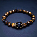 Retro Crown Beaded Men'S Bracelets Men Beaded Bracelets - front view