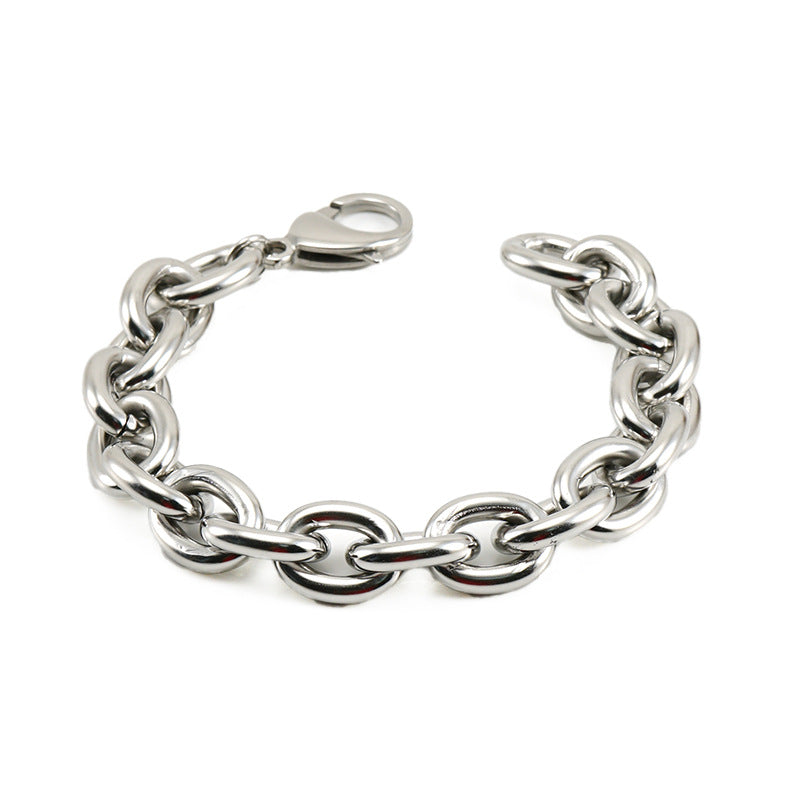 Fashion Geometric Stainless Steel Plating Men's Bracelets - view 4