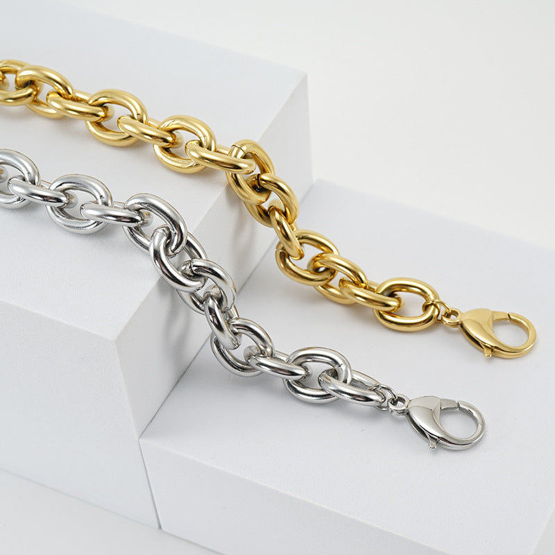 Fashion Geometric Stainless Steel Plating Men's Bracelets - view 2