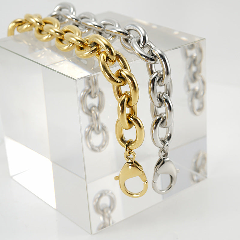 Fashion Geometric Stainless Steel Plating Men's Bracelets - view 3