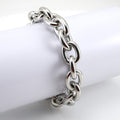 Fashion Geometric Stainless Steel Plating Men's Bracelets - front view