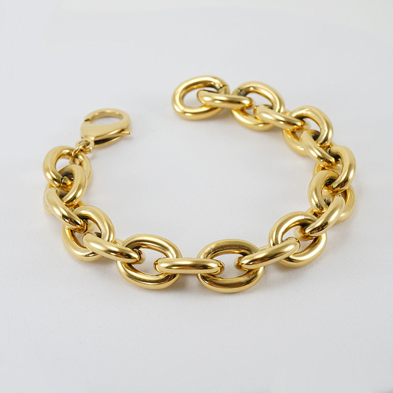 Fashion Geometric Stainless Steel Plating Men's Bracelets - view 5