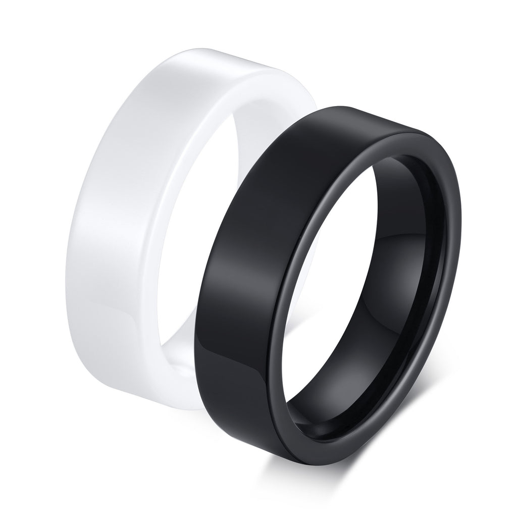 Simple Style Geometric Ceramics Men's Rings - view 2
