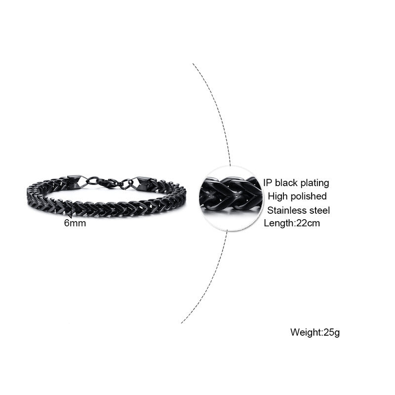 Fashion Geometric Stainless Steel Plating Men'S Bracelets - view 5