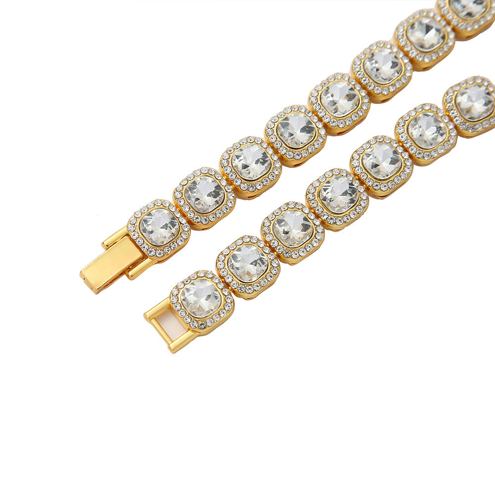 Fashion Geometric Alloy Rhinestones Men's Necklace - view 3