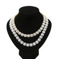 Fashion Geometric Alloy Rhinestones Men's Necklace - front view
