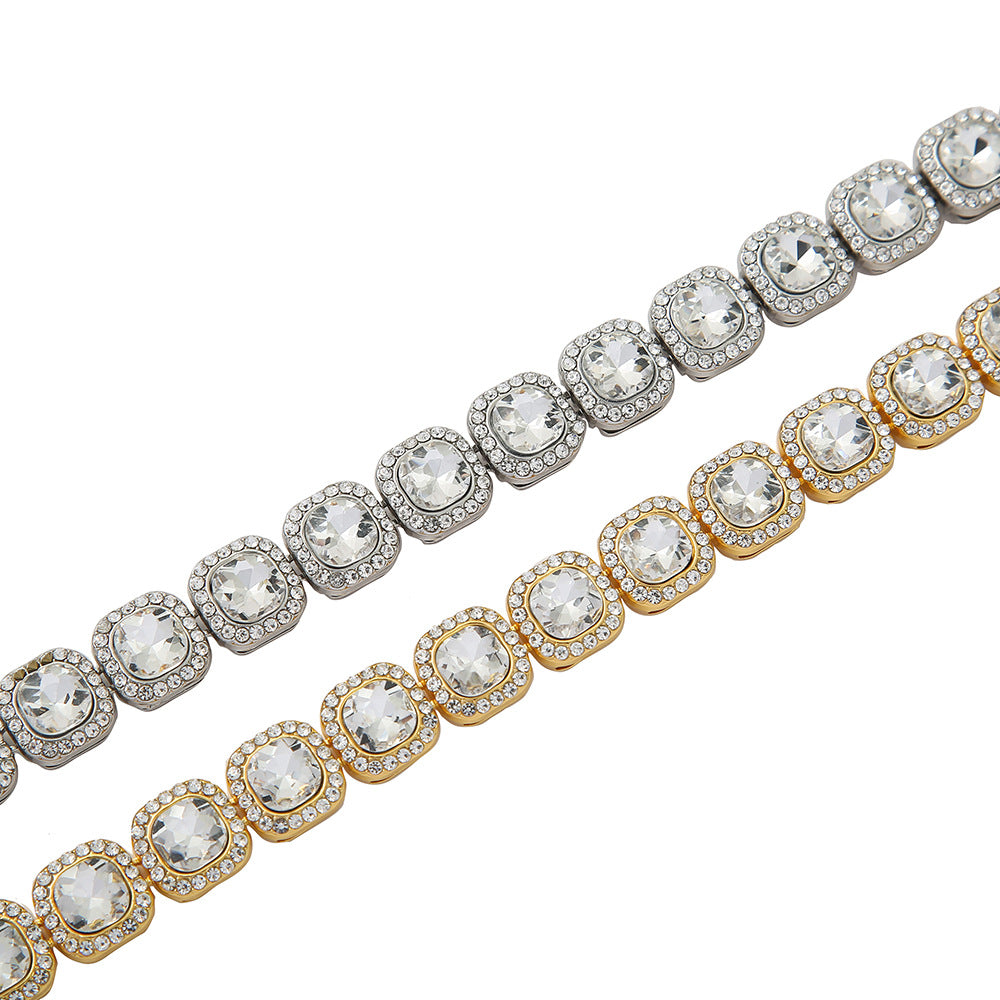Fashion Geometric Alloy Rhinestones Men's Necklace - view 5