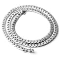 Fashion Waves Titanium Steel Chain Men's Necklace - front view