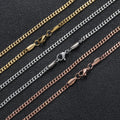 Fashion Geometric Stainless Steel Men's Necklace - front view