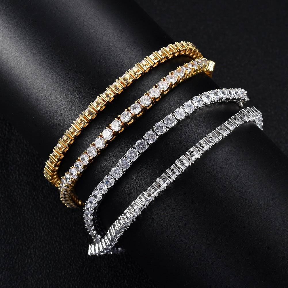 Fashion Geometric Copper Zircon Men's Necklace - view 2