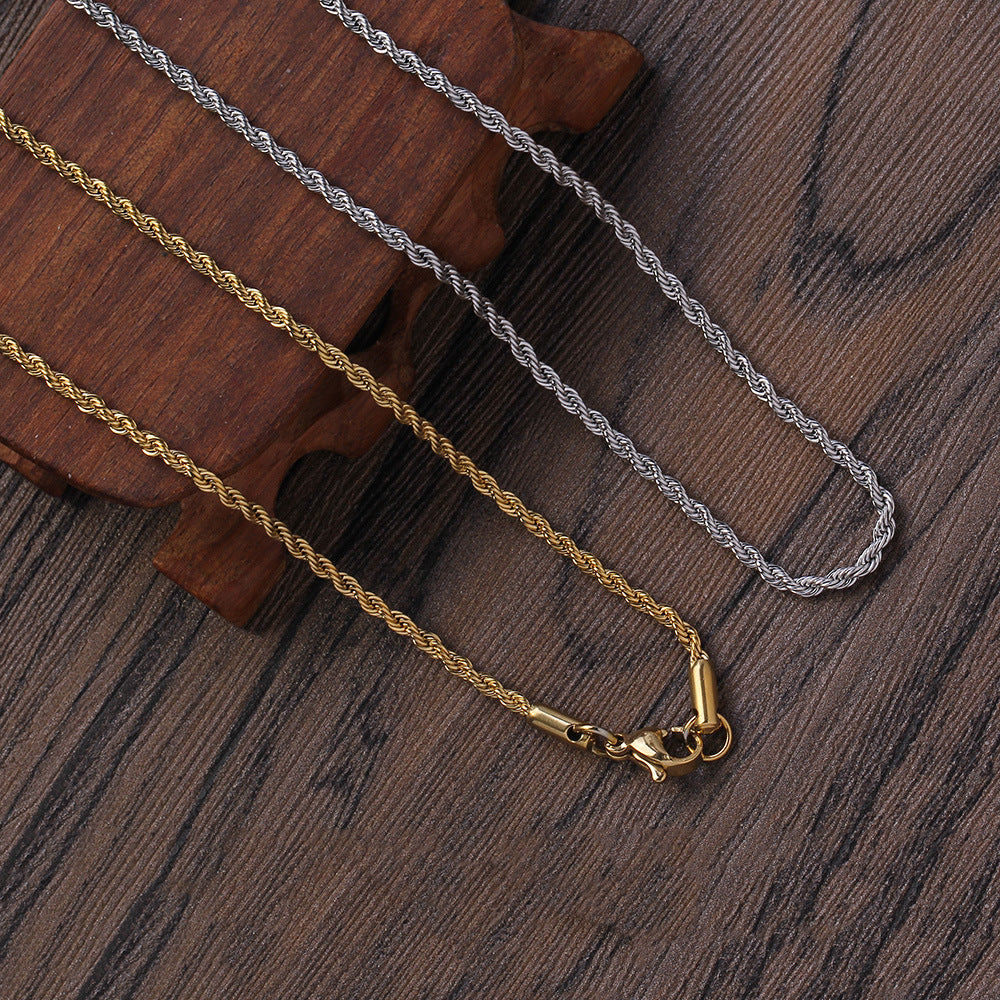 Fashion Geometric Stainless Steel Men's Necklace - view 5