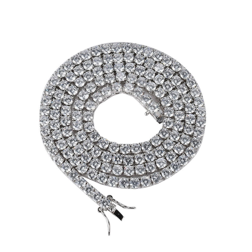 Fashion Geometric Copper Zircon Men's Necklace - view 3