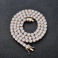 Fashion Geometric Copper Zircon Men's Necklace - front view