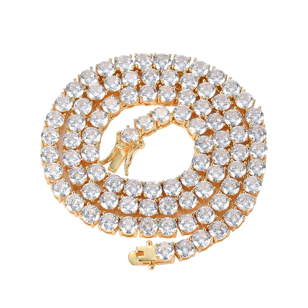 Fashion Geometric Copper Zircon Men's Necklace - view 4