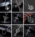 Punk Geometric Alloy Plating Men's Necklace - front view