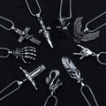Hip-hop Geometric Alloy Stoving Varnish Men's Necklace - front view
