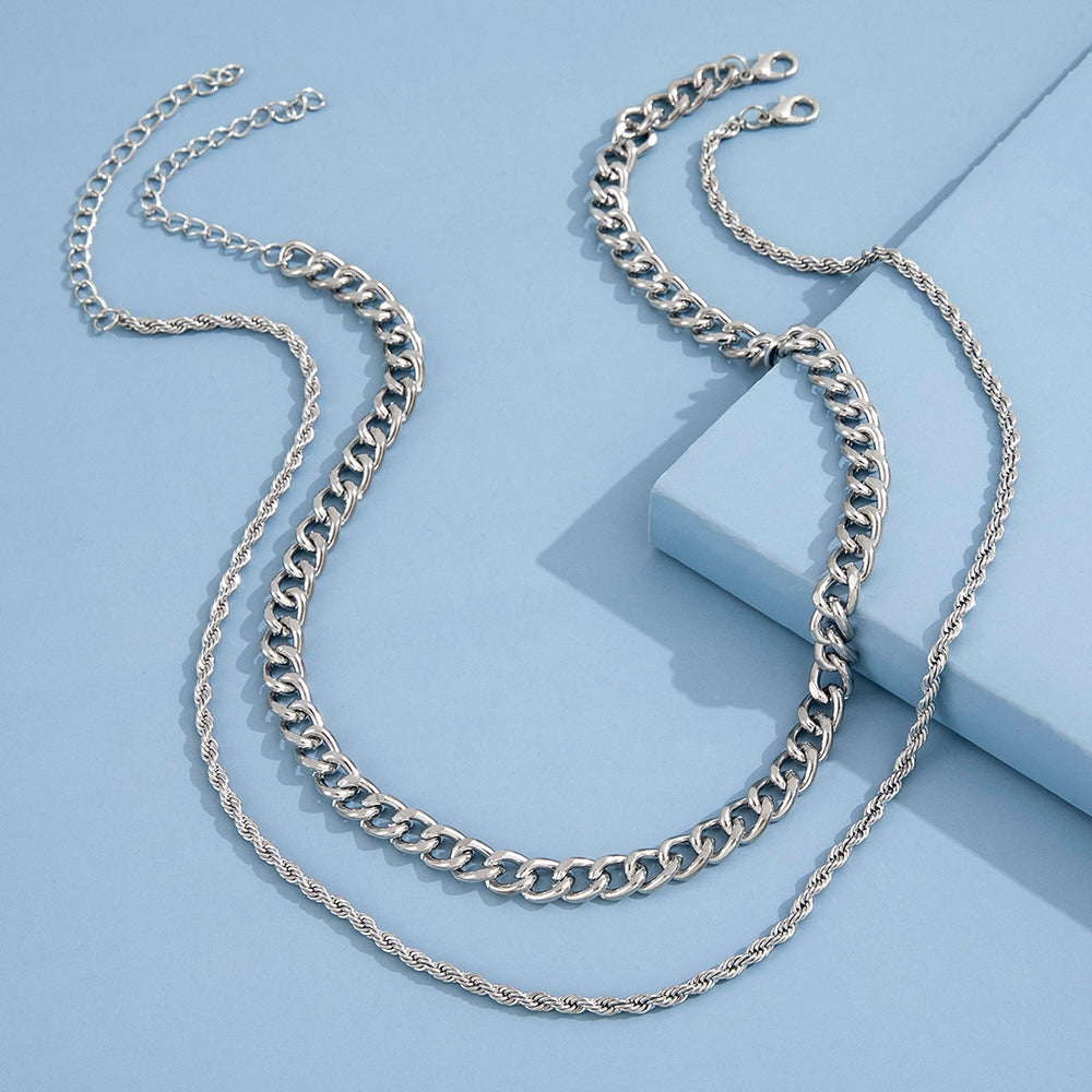Punk Geometric Iron Plating Men'S Necklace - view 3