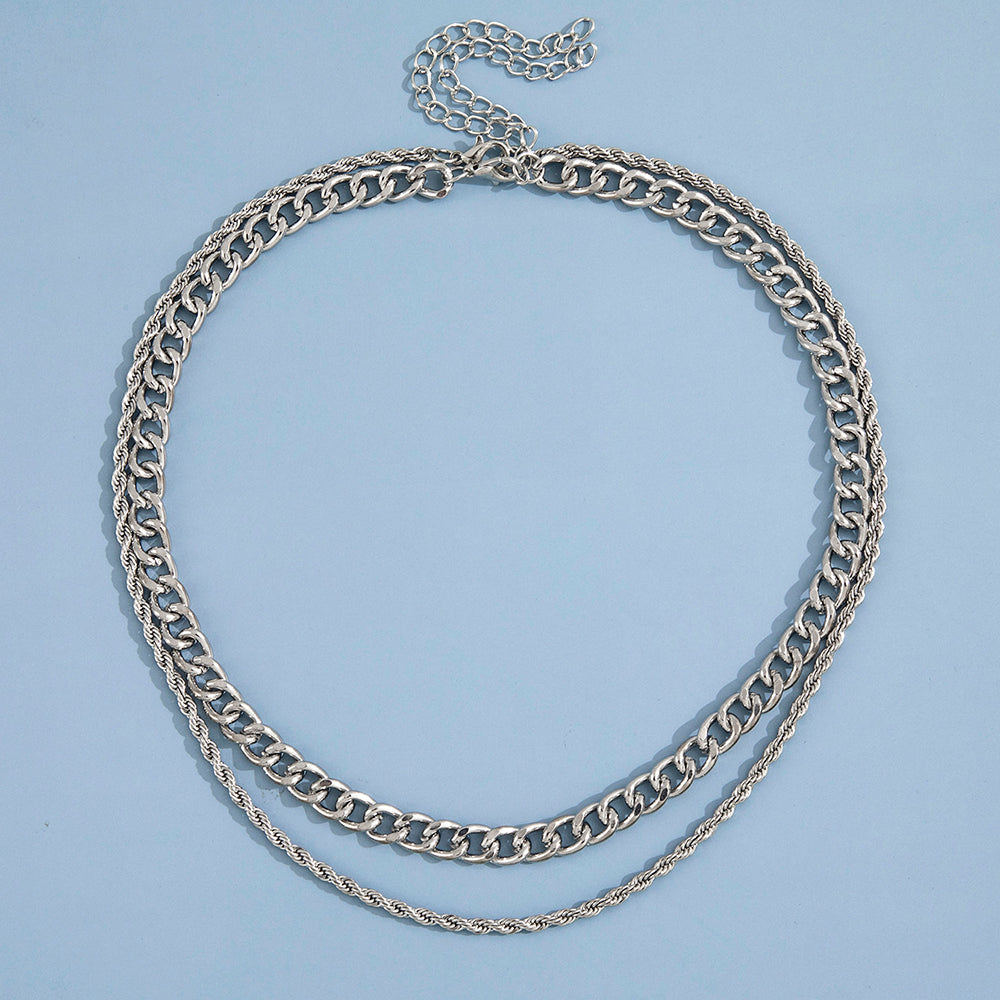 Punk Geometric Iron Plating Men'S Necklace - view 2