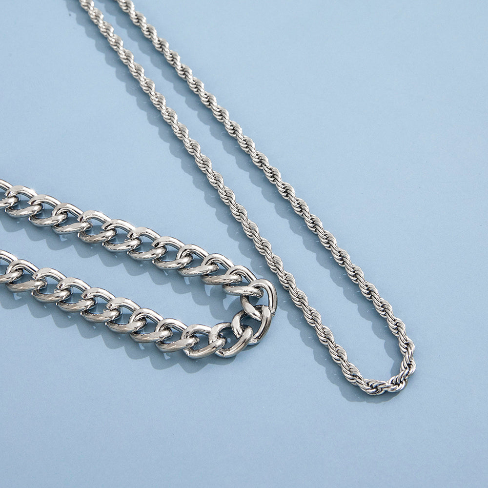 Punk Geometric Iron Plating Men'S Necklace - view 4