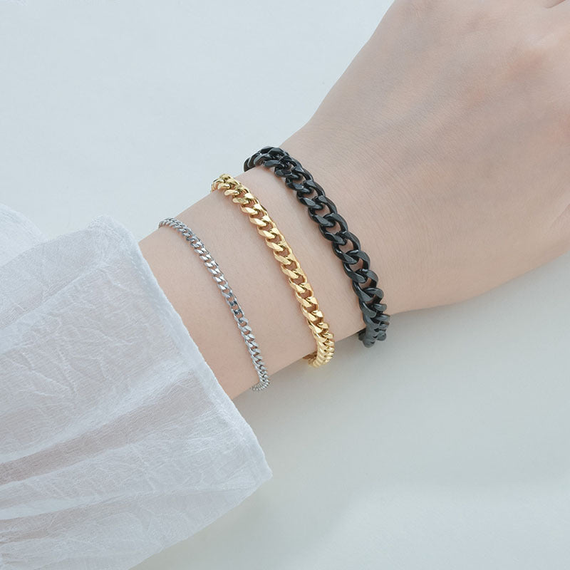 Simple Style Geometric Stainless Steel Plating Men's Bracelets - view 2