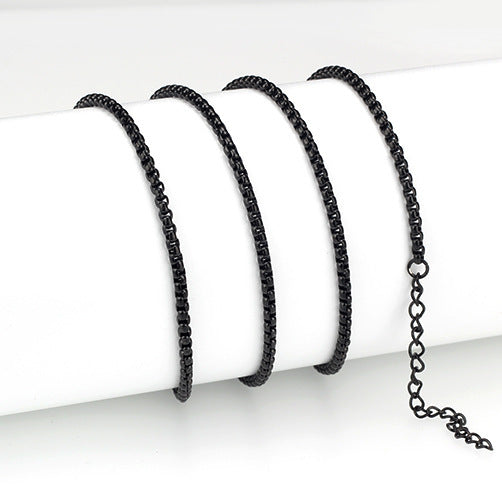 Retro Round Titanium Steel Plating Men's Necklace - view 3