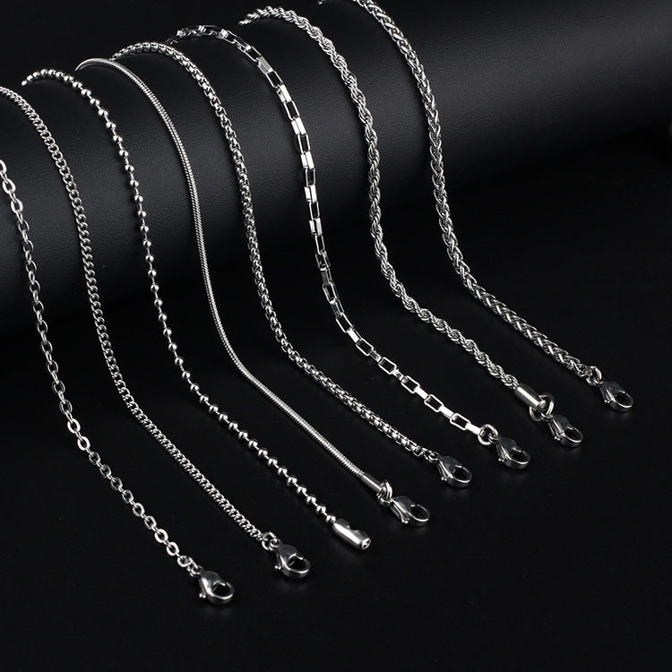 Retro Round Titanium Steel Plating Men's Necklace - view 4