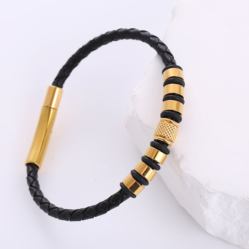 Fashion Stainless Steel Handmade Men's Bracelets - view 4