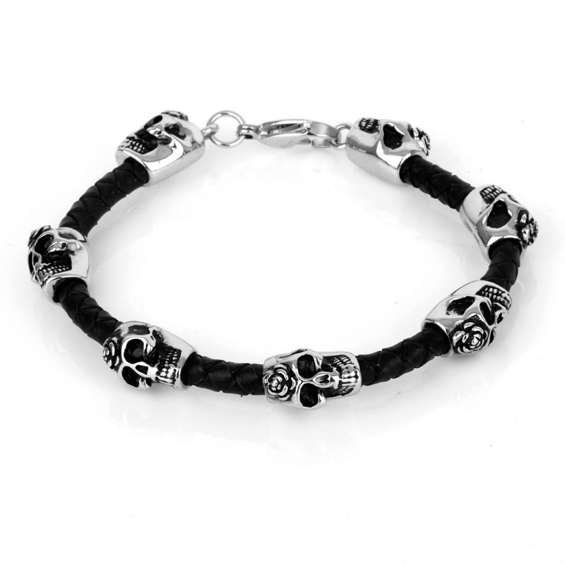 Fashion Skull Titanium Steel Men'S Bracelets - view 5