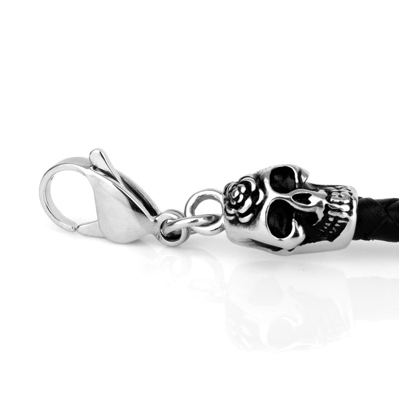 Fashion Skull Titanium Steel Men'S Bracelets - view 2