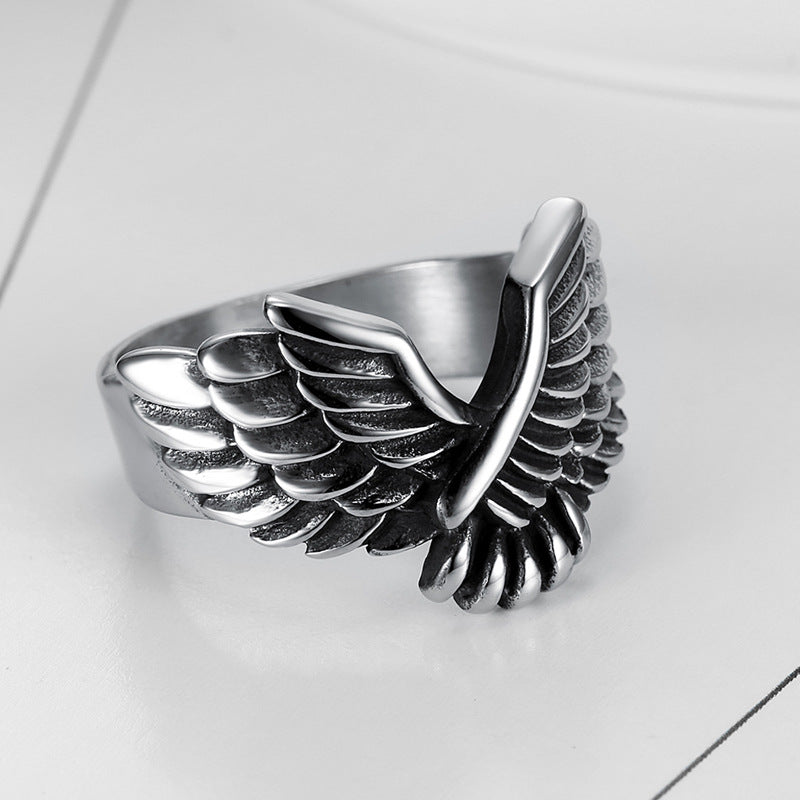 Retro Eagle Stainless Steel Men's Rings - view 3