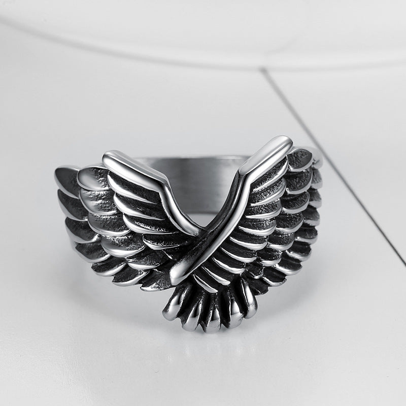 Retro Eagle Stainless Steel Men's Rings - view 4