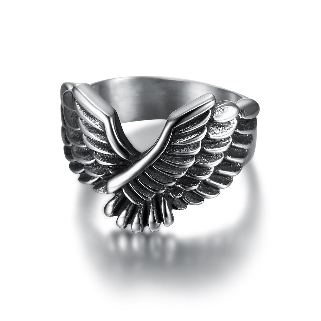 Retro Eagle Stainless Steel Men's Rings - view 2