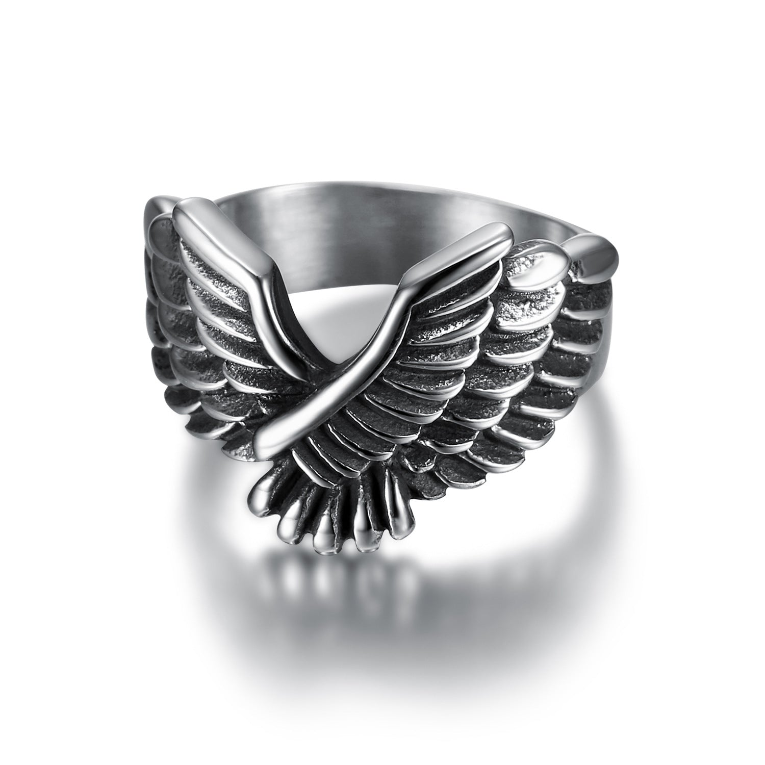 Retro Eagle Stainless Steel Men's Rings - view 2