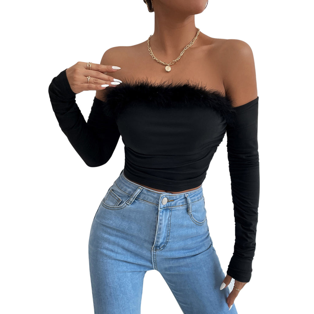 Wholesale Women'S Sexy Solid Color Backless Blouses - view 4