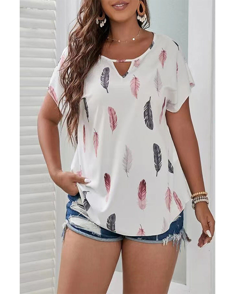 Wholesale Women'S Casual Short Sleeve Printing Blouses - view 2