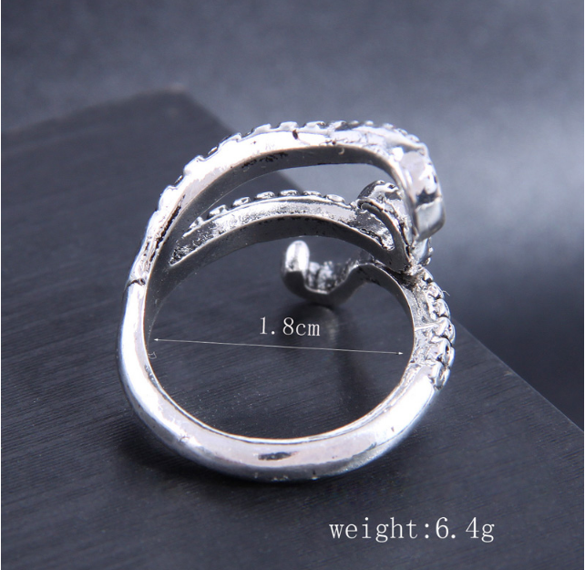 Retro Octopus Alloy Plating Men's Rings - view 2